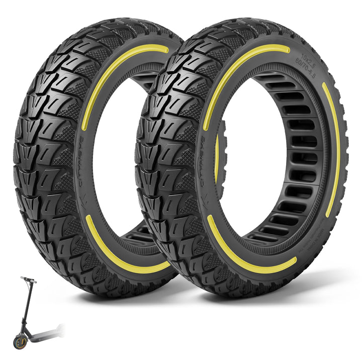 60/70-6,5 Vollgummireifen 10 Zoll Solide Reifen für Xiaomi 5/5 Pro/5 Max,für Ninebot Max G30/Max G30