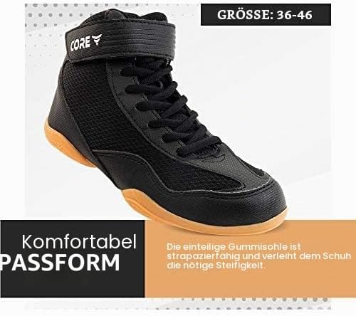 CORE Ringerschuhe für Herren, Damen und Kinder – rutschfeste Kampfsportschuhe – Robuste Trainingssch