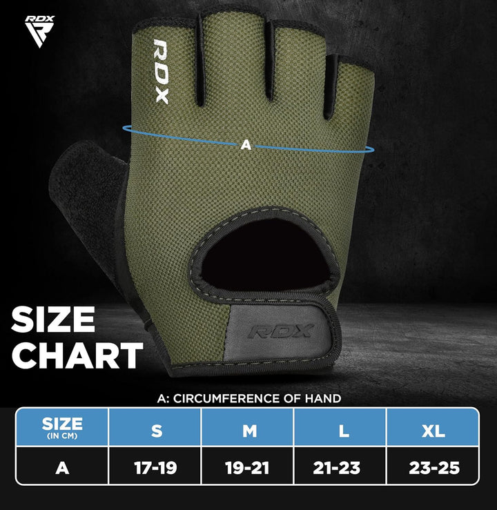 RDX Fitness Handschuhe Herren Damen, Trainingshandschuhe Krafttraining Anti-Rutsch Gewichtheber Hand