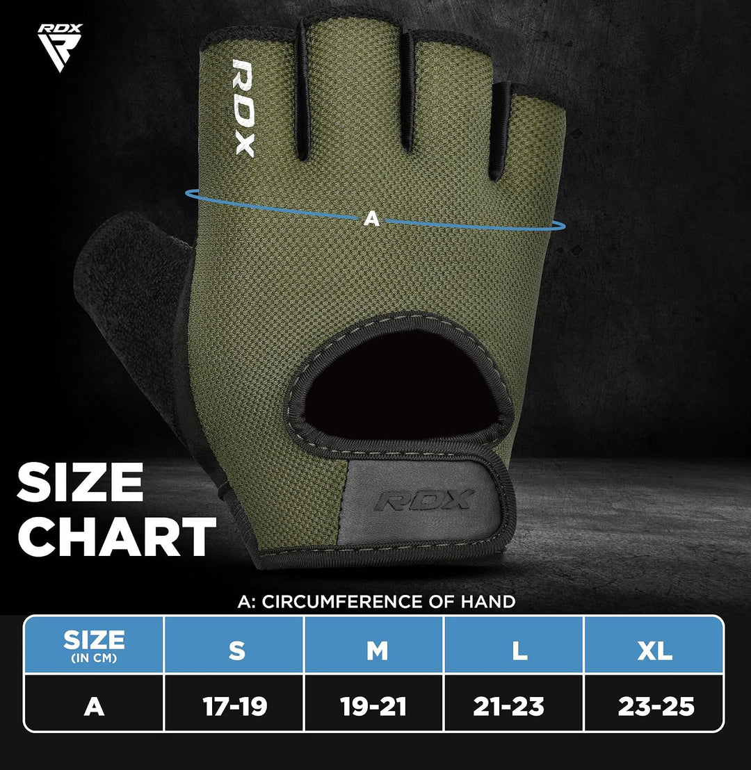RDX Fitness Handschuhe Herren Damen, Trainingshandschuhe Krafttraining Anti-Rutsch Gewichtheber Hand