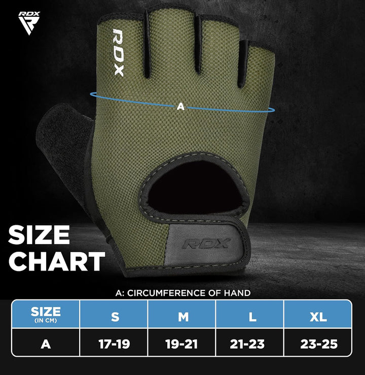 RDX Fitness Handschuhe Herren Damen, Trainingshandschuhe Krafttraining Anti-Rutsch Gewichtheber Hand