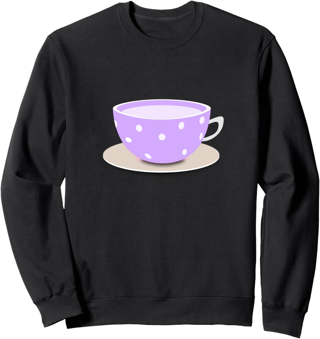 Niedliche Kaffeetasse, Teeparty Sweatshirt