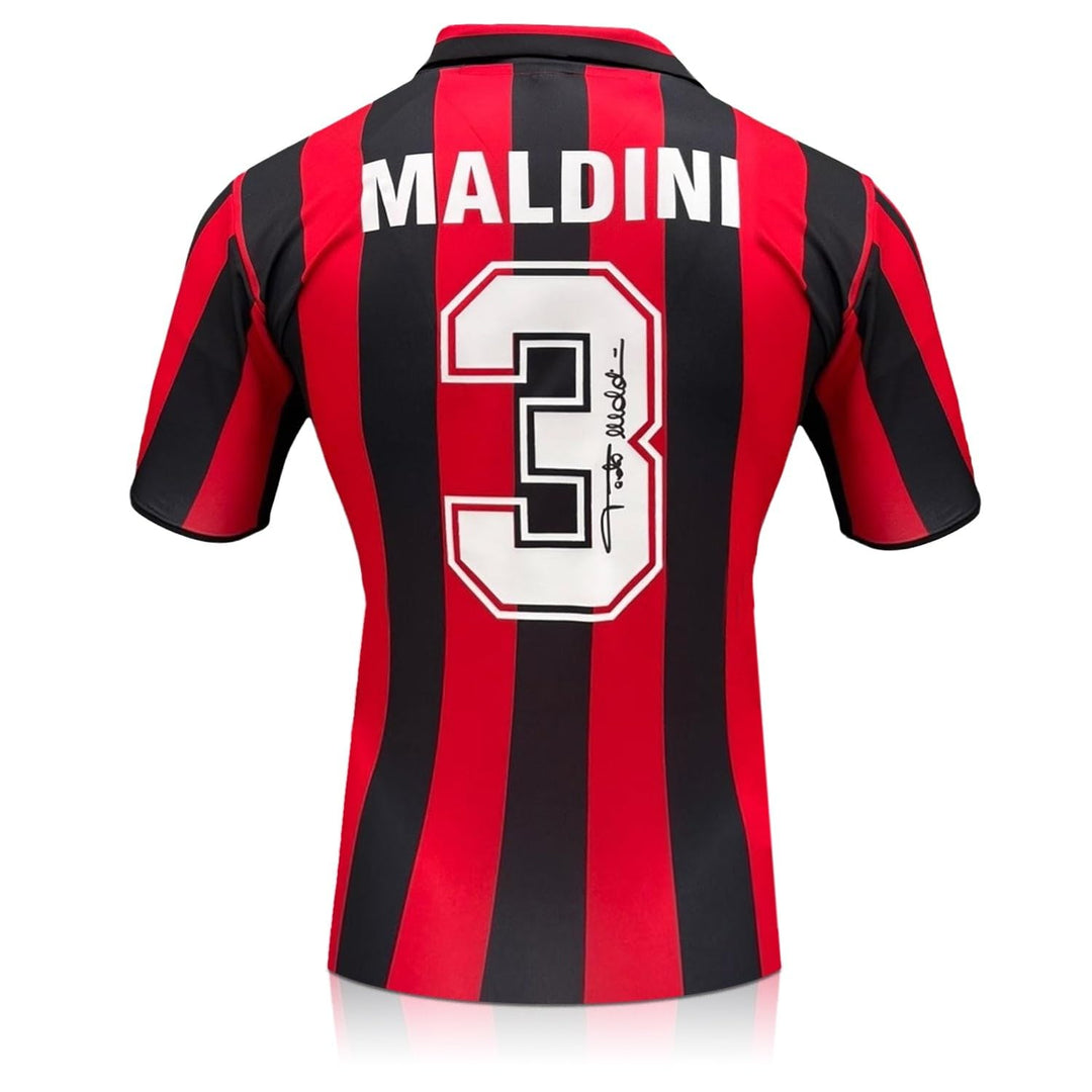 Von Paolo Maldini signiertes Milan-Trikot von 1988