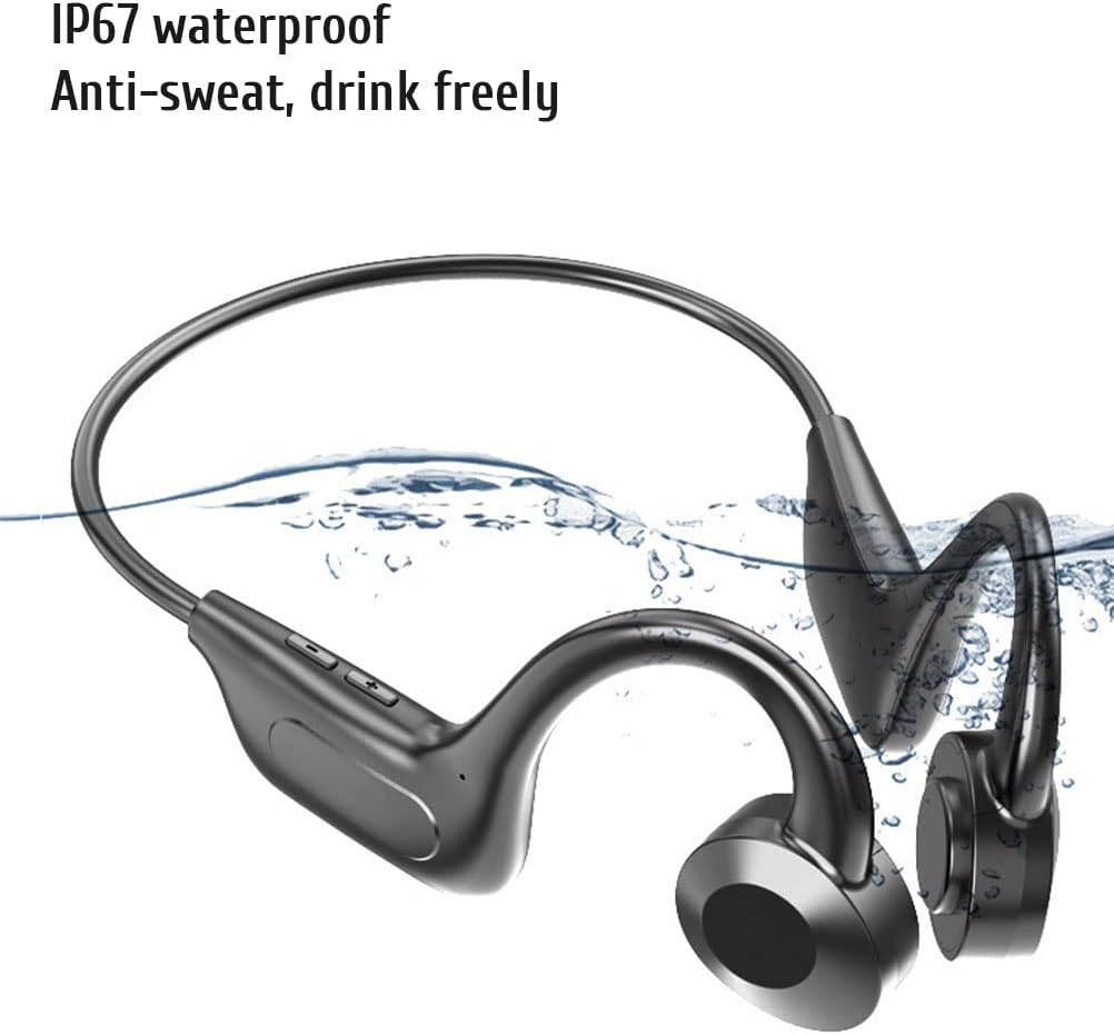 Knochenleitungskopfhörer, Drahtlose Bluetooth Open-Ear-Sportkopfhörer, Bluetooth 5.3 Sport-Headset m