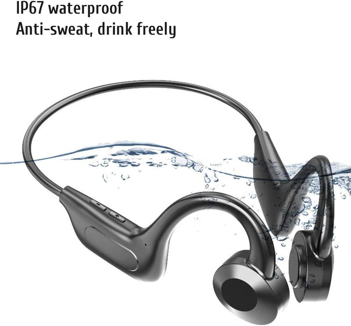 Knochenleitungskopfhörer, Drahtlose Bluetooth Open-Ear-Sportkopfhörer, Bluetooth 5.3 Sport-Headset m