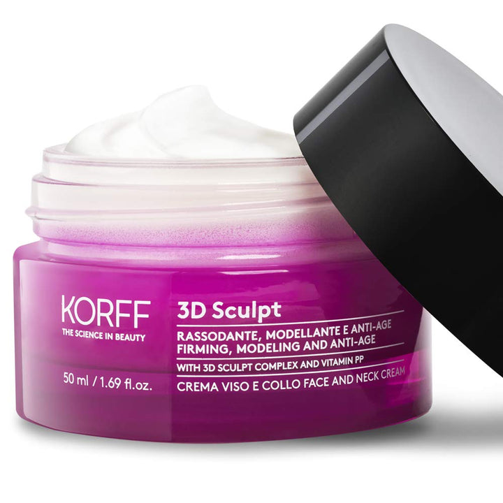 KORFF 3D Sculpt Anti-Falten-Creme für Gesicht und Hals, Anti-Alter, straffend und pflegend, 50 ml
