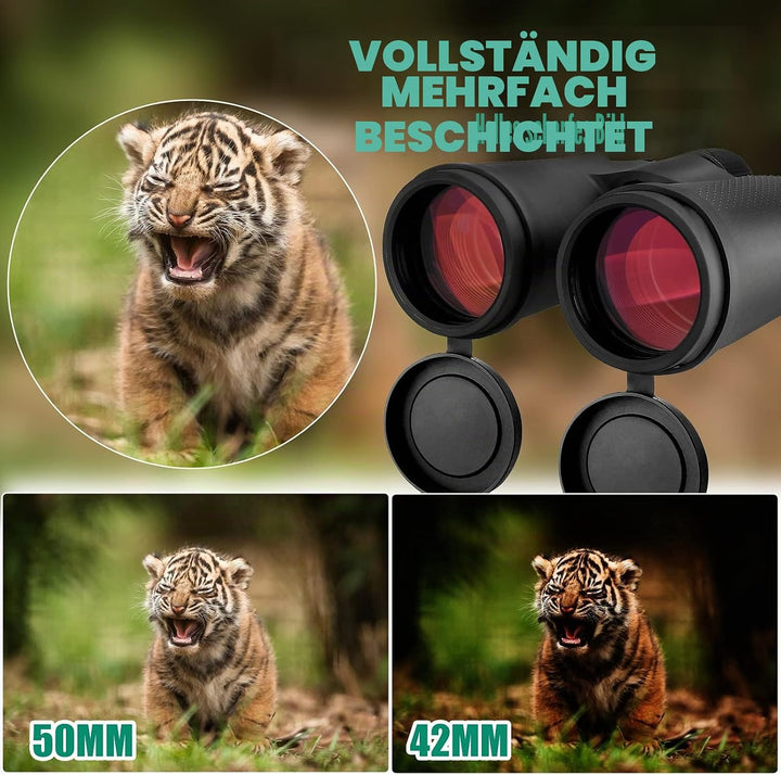 Svbony SV202 ED Fernglas 10x50, BAK4 Prisma Wasserdicht Fernglas Fernrohr Professionelles für Vogelb