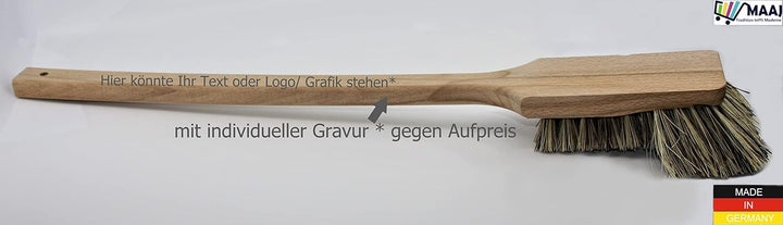 MAAJ FASSBÜRSTE 60 cm LANGSTIELBÜRSTE Holz Harte Union Borsten - VEGAN - Made IN Germany