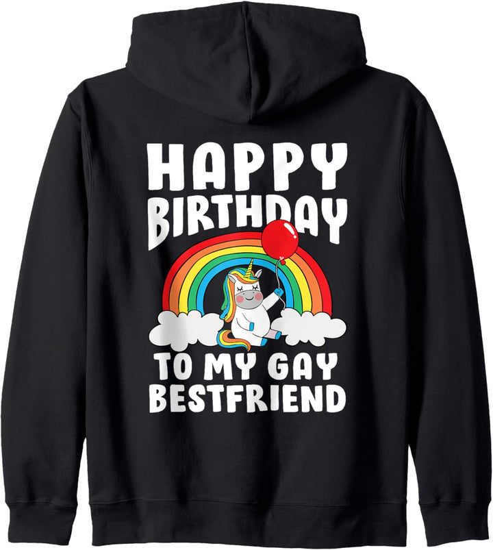 Schwule Und Lesben Happy Birthday To My Gay Bestfriend Kapuzenjacke