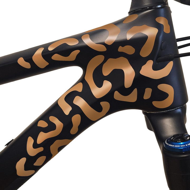 Riesel Design ® Fahrrad Aufkleber Set, 20 x 15 cm, Sticker Kit für Rahmen und Helme, Witterungsbestä