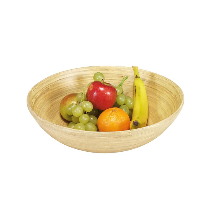 Kesper | Obst- und Gebäckschale | FSC®-Bambus | rund Ø 25 cm | nachhaltige Schale für Obst, Snacks &