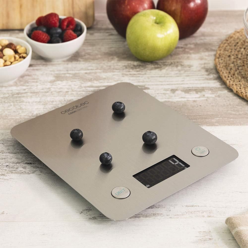 Küchenwaage CookCOntrol 10000, mit App-verbindung, rostfreie Stahlverarbeitung, Druckgewicht ab 1 Gr