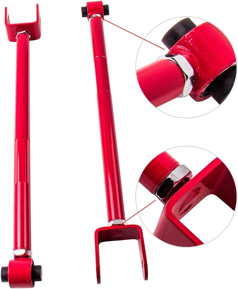 maXpeedingrods ADJ. Rear Lower Camber Control Arm Arms Red