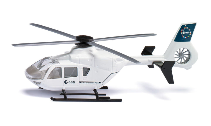 siku 2537, ESA Hubschauber, Spielzeug-Helikopter für Kinder, 1:55, Metall/Kunststoff, Weiss, Bewegli