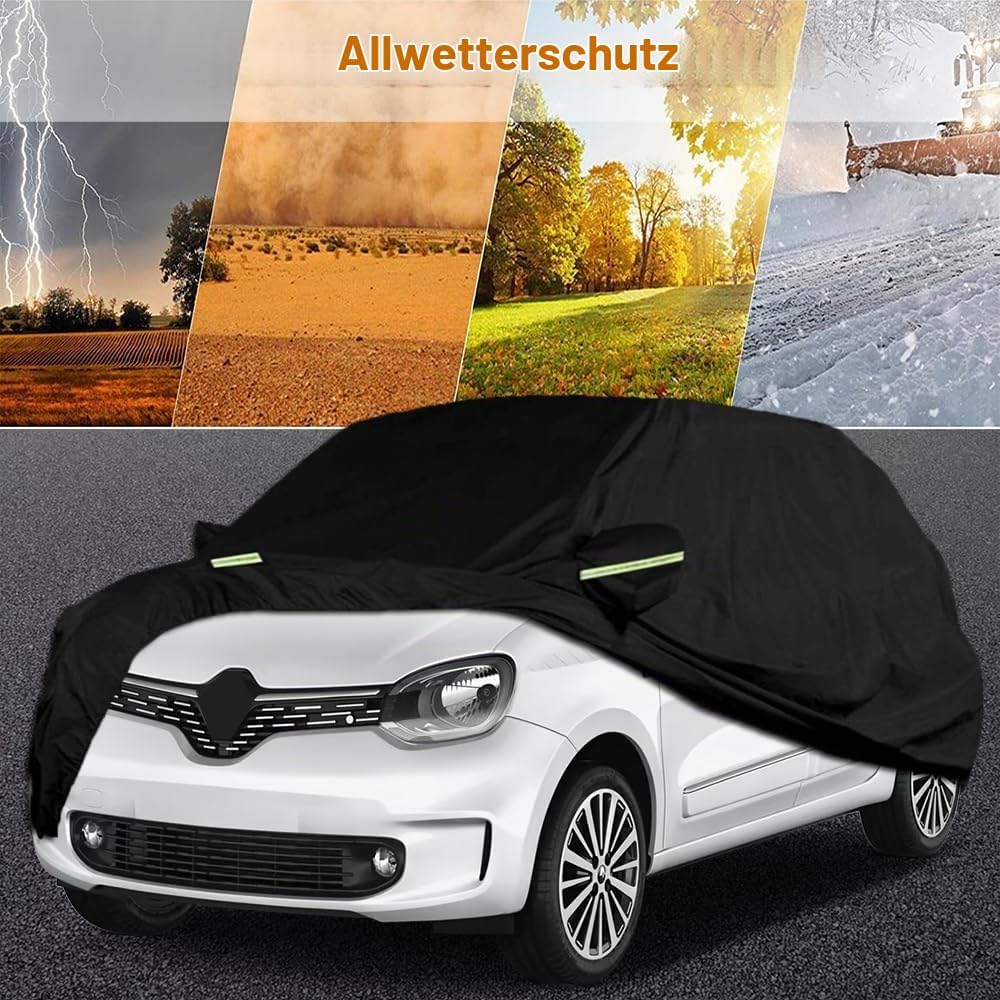 Autoabdeckung Wasserdicht Kompatibel mit Renault Twingo 1993-2024, Atmungsaktiv Vollgarage Autoplane