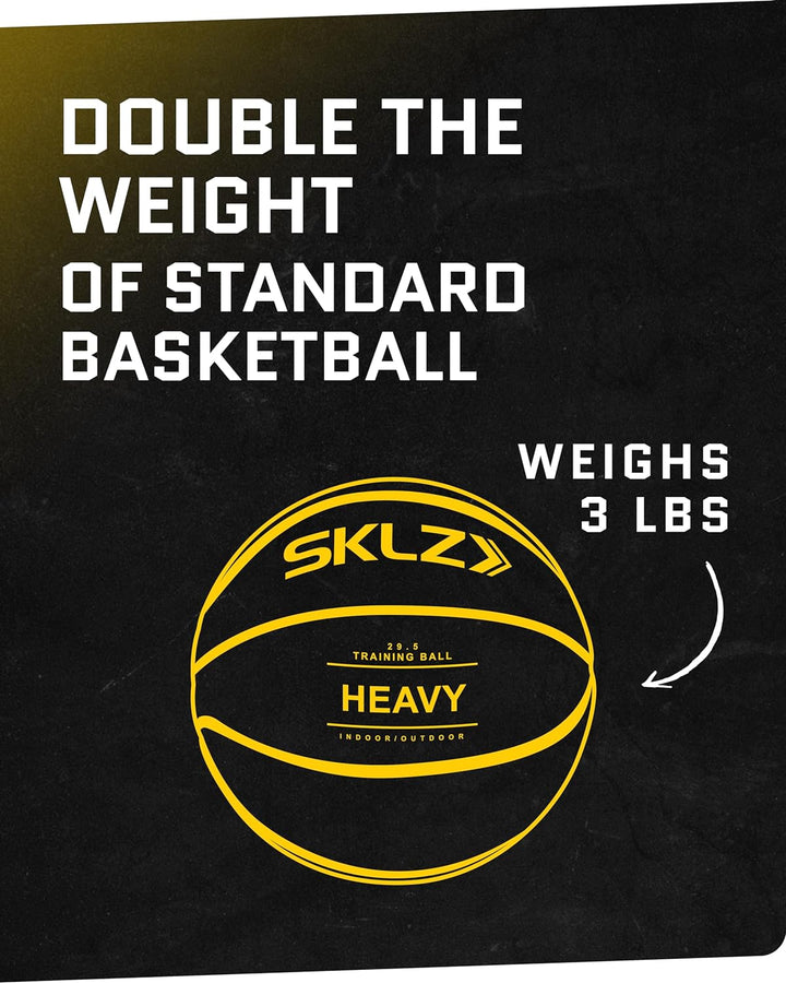 SKLZ Control Training Basketball zur Verbesserung von Kritzeln und Ballkontrolle Schwarz Heavy Weigh