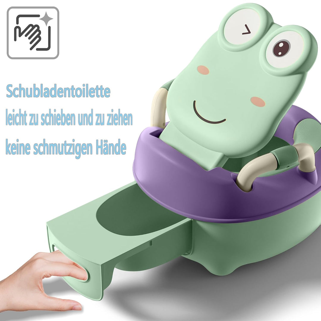Aufun Töpfchen Baby Toilette Toilettensitz, Baby Potty, Toilettentrainer mit Griffe für Kleinkinder,