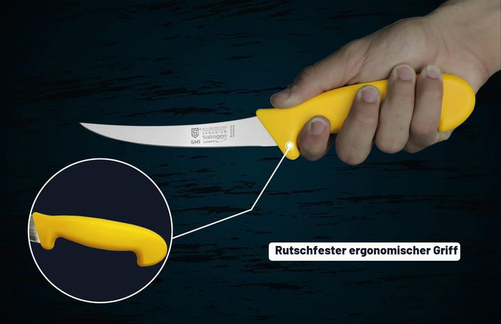 SMI - 3 Stück Metzgermesser Solingen Fleischmesser Ausbeinmesser