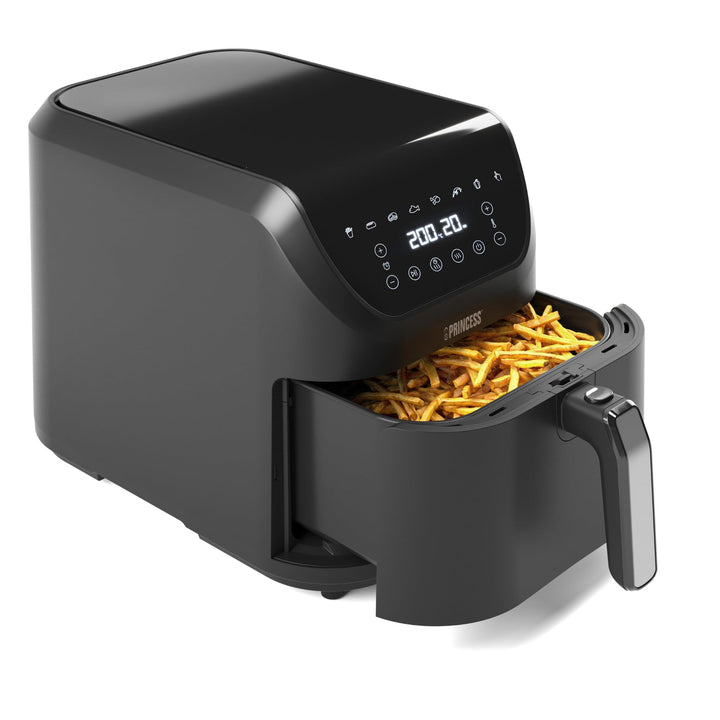 Princess SlimFry Heissluftfritteuse - Platzsparendes Design - BPA-frei - 8 L - 8 Programme - Einstel