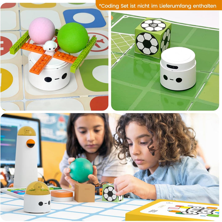 Spielebox mit 5 Programmier-Brettspielen Set & Pro Set, Bildungs-Add-on mit Lernmaterialien für Kind