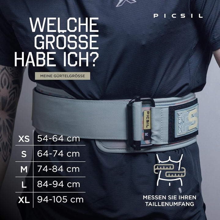 PICSIL - Lendenwirbelgurt Lockpro aus Neopren, Flexibler Support für Cross Training, Functional & Po