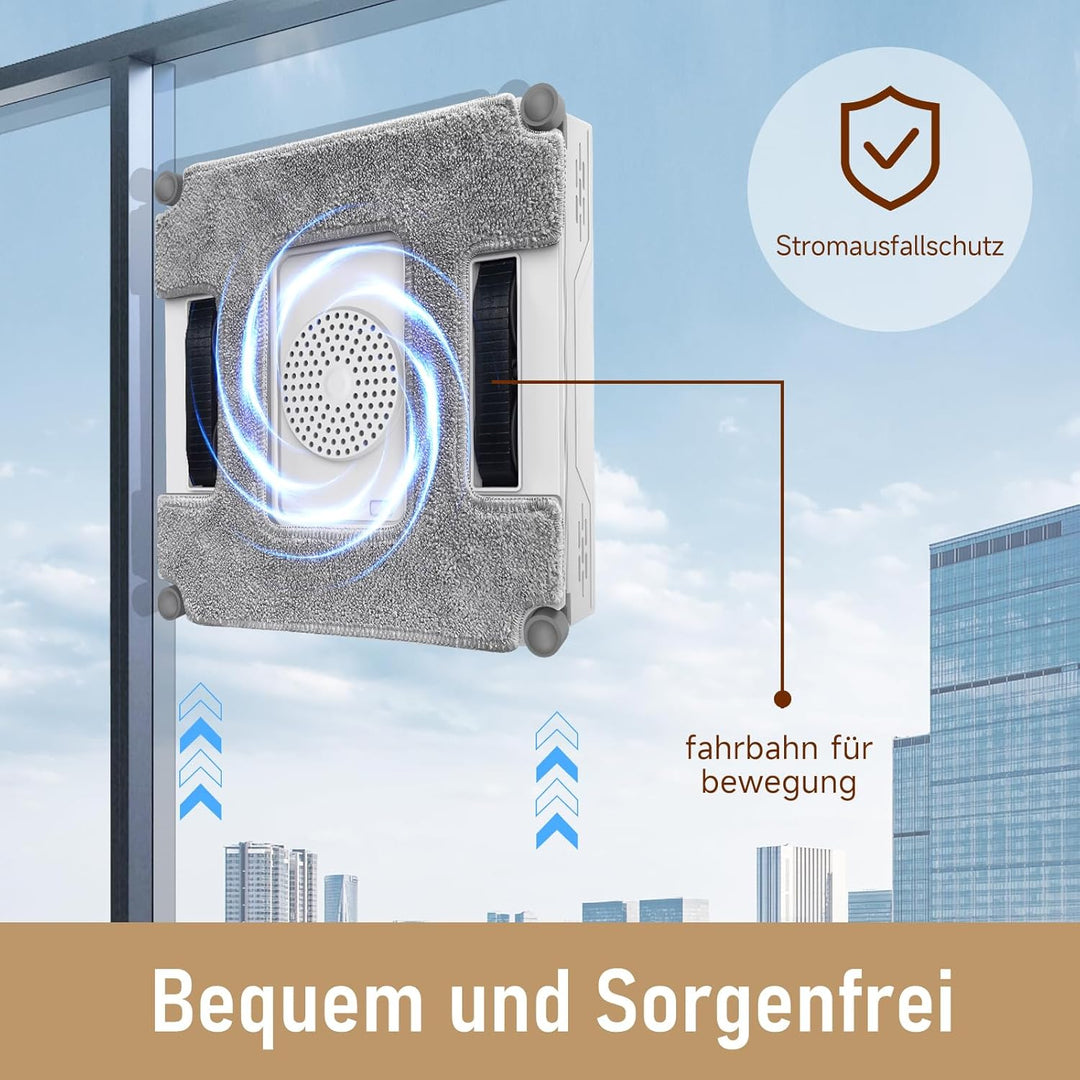 6 Stück Reinigungspad Ersatzteile für iDEEBO G500 Fensterputzroboter, Weiches, hochdichtes Fasermate