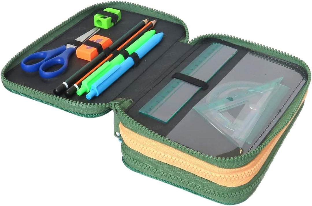 Coolpack F067662, Mäppchen JUMPER 3 TOUCANS, Green 19.5 x 12.5 x 6.5 cm Muster 13, 19.5 x 12.5 x 6.5