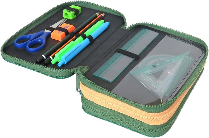 Coolpack F067662, Mäppchen JUMPER 3 TOUCANS, Green 19.5 x 12.5 x 6.5 cm Muster 13, 19.5 x 12.5 x 6.5
