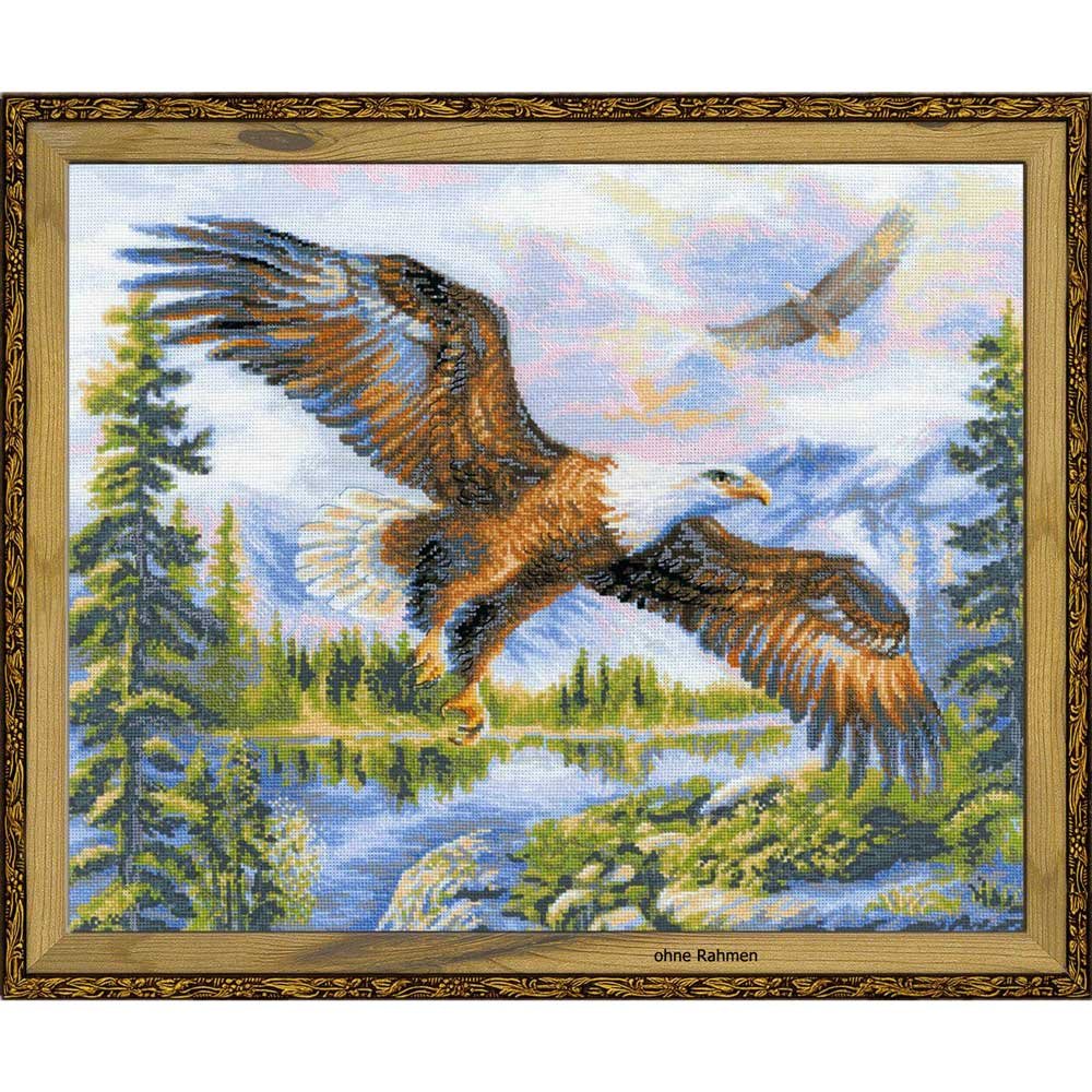 Riolis Kreuzstich-Set Freien Fall Kreuzstich-kit19.75-inch X 15.75-inch 14 Count, Acryl, Mehrfarbig