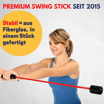 Best Sporting Schwingstab Fitness in 3 Farben mit Tasche I Swingstick für Ganzkörpertraining I Gymna