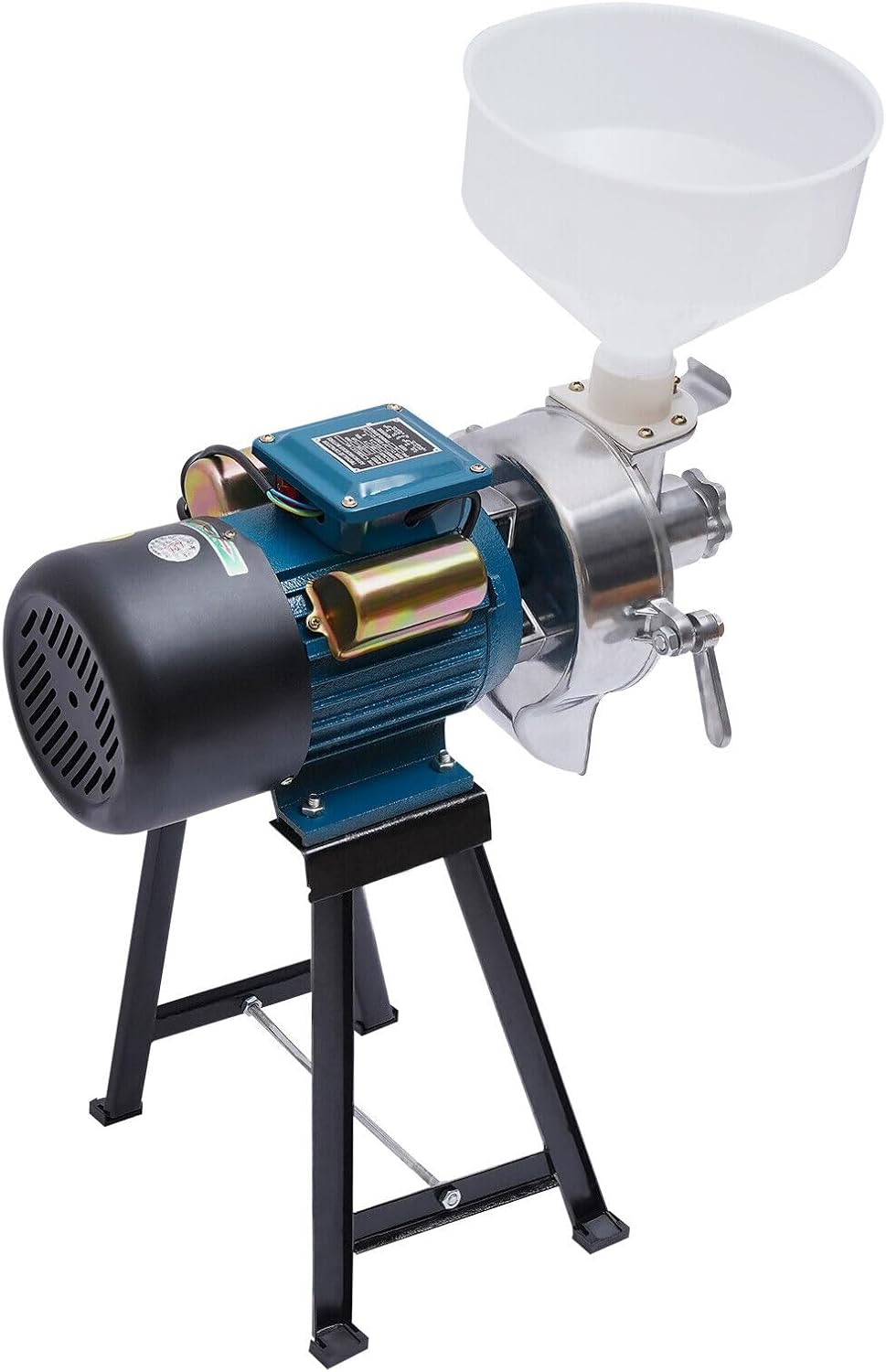 2200W Elektrische Futtermühle Getreidemühle Trocken- und Nassmühle für Reis Mais Getreide Weizen Fut