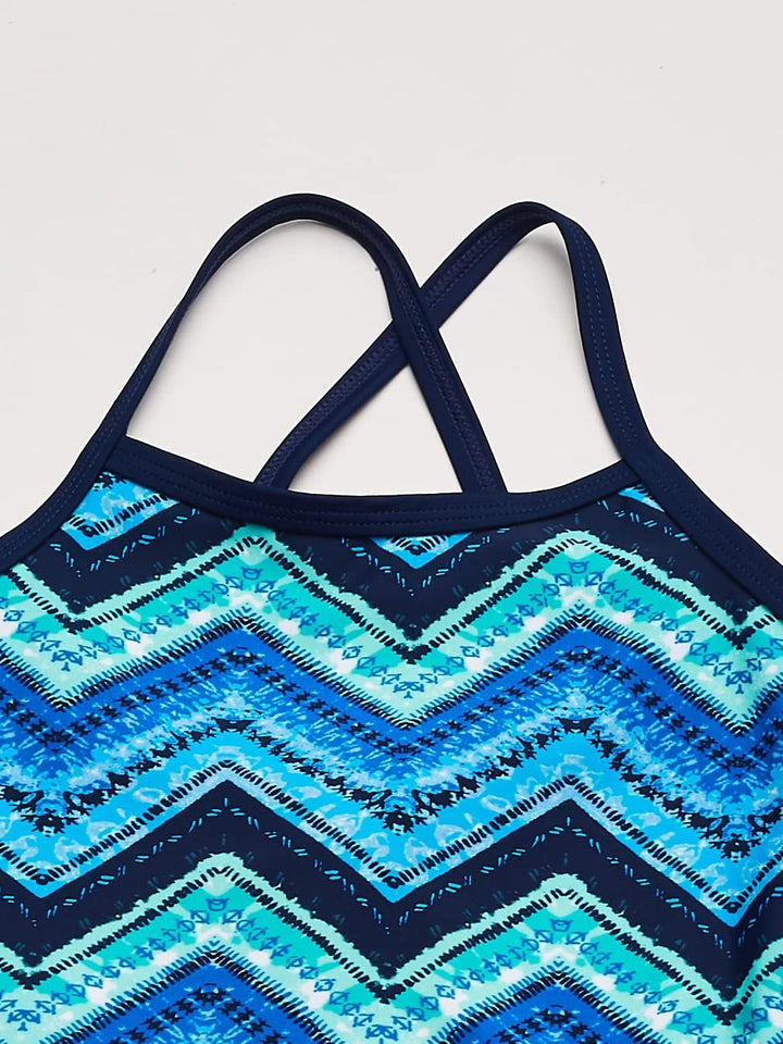 Kanu Surf Mädchen Kirsten Badeanzug Chevron Beach Sport Banded Einteiler Badeanzug 3 Jahre Kirsten B