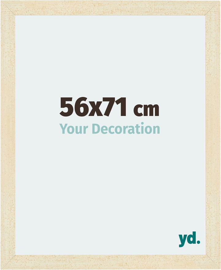 yd. Your Decoration - Bilderrahmen 56x71 cm - Bilderrahmen aus MDF mit Acrylglas - Antireflex - Ausg