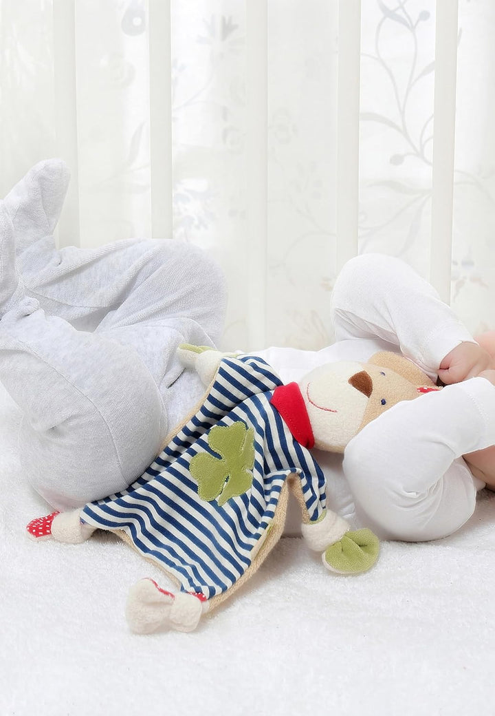 SIGIKID 40504 Schnuffeltuch Hase Green Mädchen und Jungen Babyspielzeug empfohlen ab Geburt blau Bla