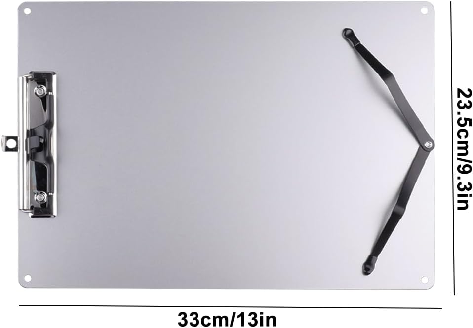 Klemmbrett A4,Aluminium Klemmbrett mit 160 cm Verstellbarem Schultergurt,Klemmbrettmappe Ideal für W