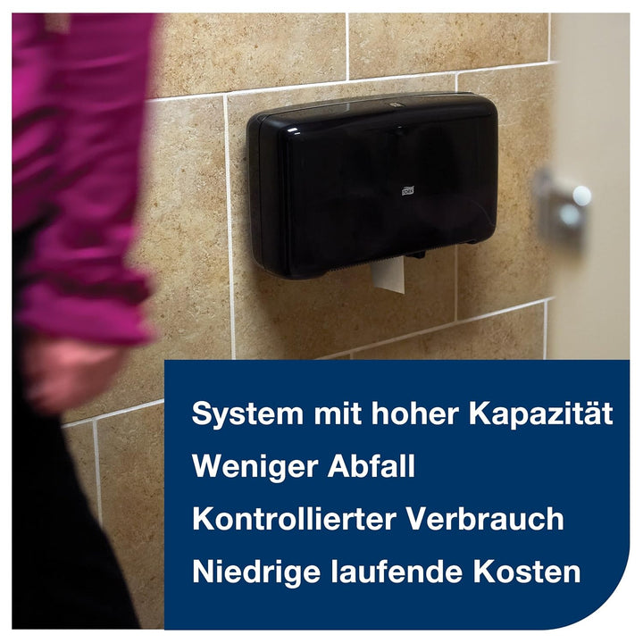Tork Mini Jumbo Toilettenpapier Natur T2, Advanced-Qualität, 2-lagig, 12 × 170 m, 120377