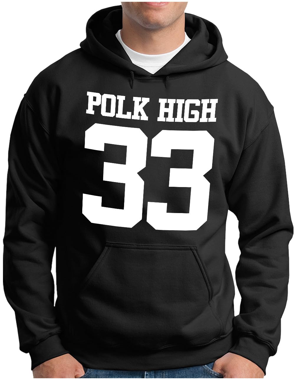 OM3® POLK-HIGH-33 Hoodie | Herren | Al Bundy Kult TV Serie High School American Football | Kapuzen-P