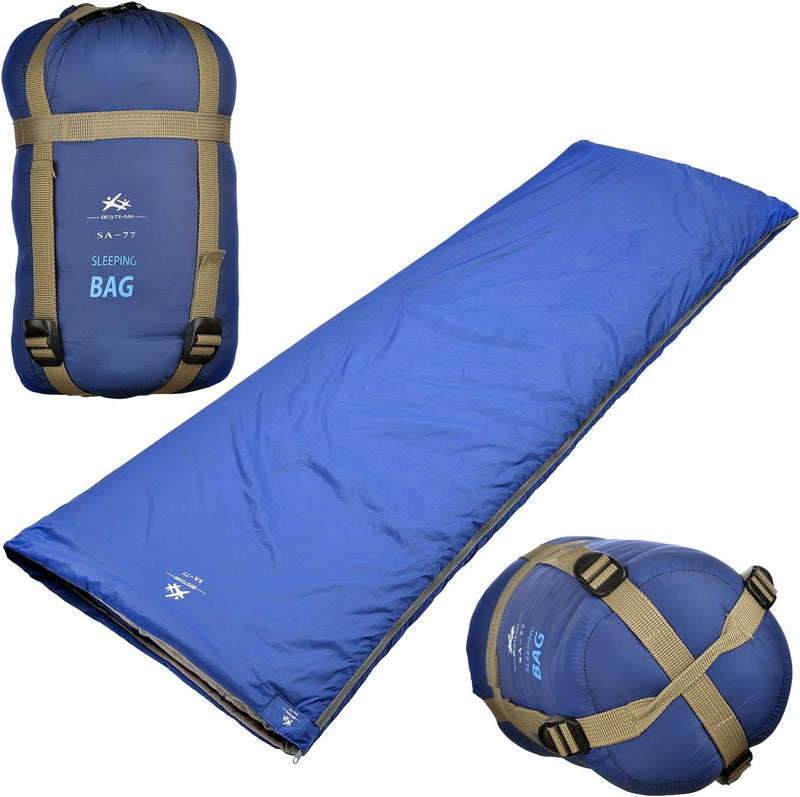 Agemore Schlafsack Leichte 3 Saison Schlafsack Hülse Form Mit Kapuze für Camping Wandern Trekking li