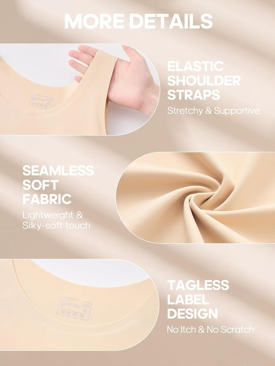 Brust Binder für Transgender FTM Trans Binder Atmungsaktive Nahtlos Schwimm Binder Bra Nude XL, Nude