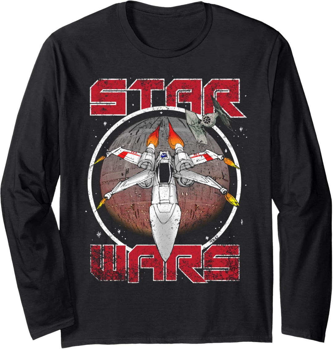 Star Wars X-Wing Blaster Battle Poster Langarmshirt