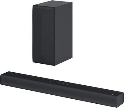 LG DS60Q 2.1 Soundbar (300W) mit kabellosem Subwoofer (HDMI, Bluetooth), Schwarz