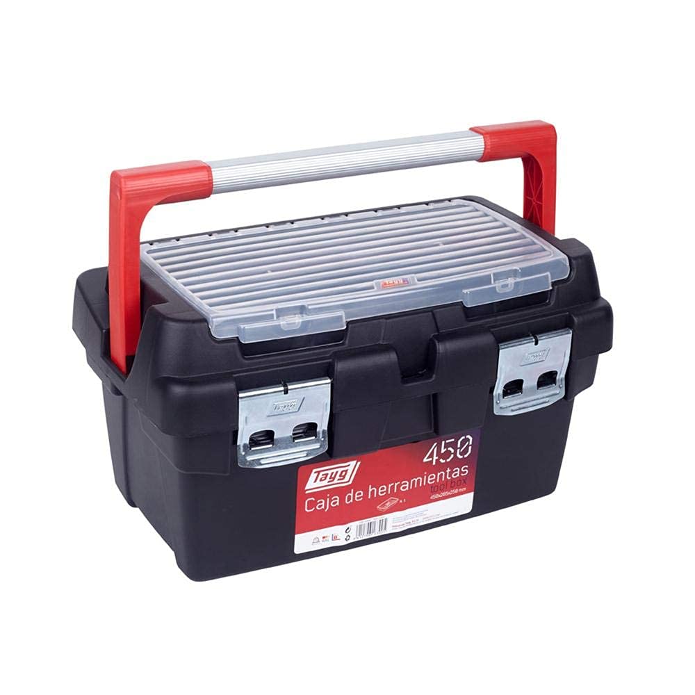 Tayg 4000871321 Werkzeugkasten aus Kunststoff Nr.35 Sortimentkoffer Nr. 35 mit 2 Einlagen und Box 58
