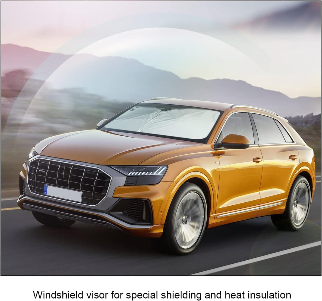 BIXUAN Sonnenschutz kompatibel mit Audi Q8 S RS 2019 2020 2021 2022 2023 Windschutzscheibe für das A
