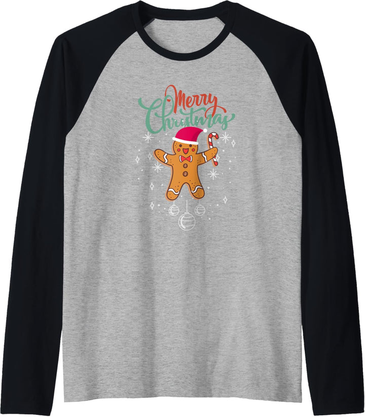 Merry Christmas Lebkuchen-Bäcker Raglan