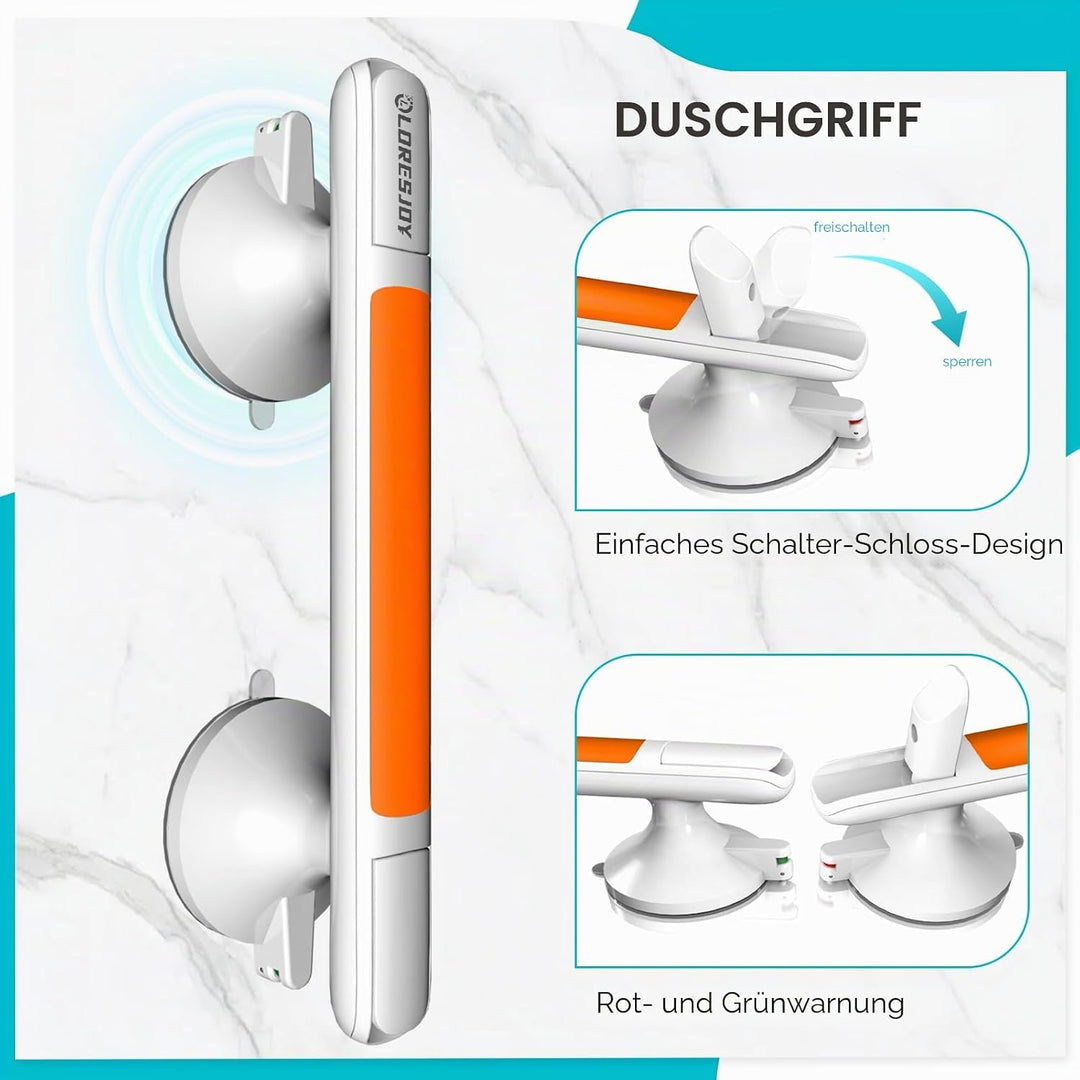 Haltegriff Dusche, 30cm Badewannengriff, Haltegriffe Bad WC | Haltegriffe für Senioren,Haltegriff mi