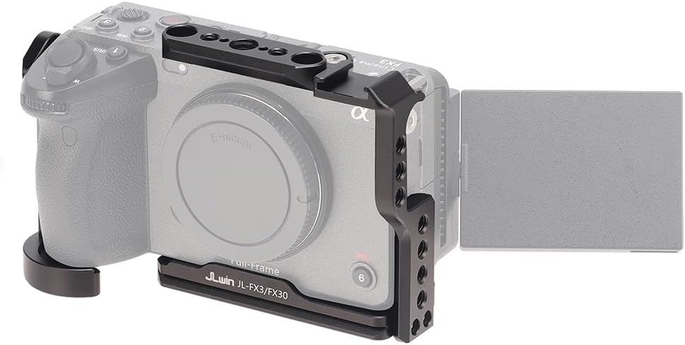 Hersmay FX30 Cage, FX3 Camera Cage Rig für Sony FX3 FX30 Zubehör Schnellwechselplatte für Arca-Swiss