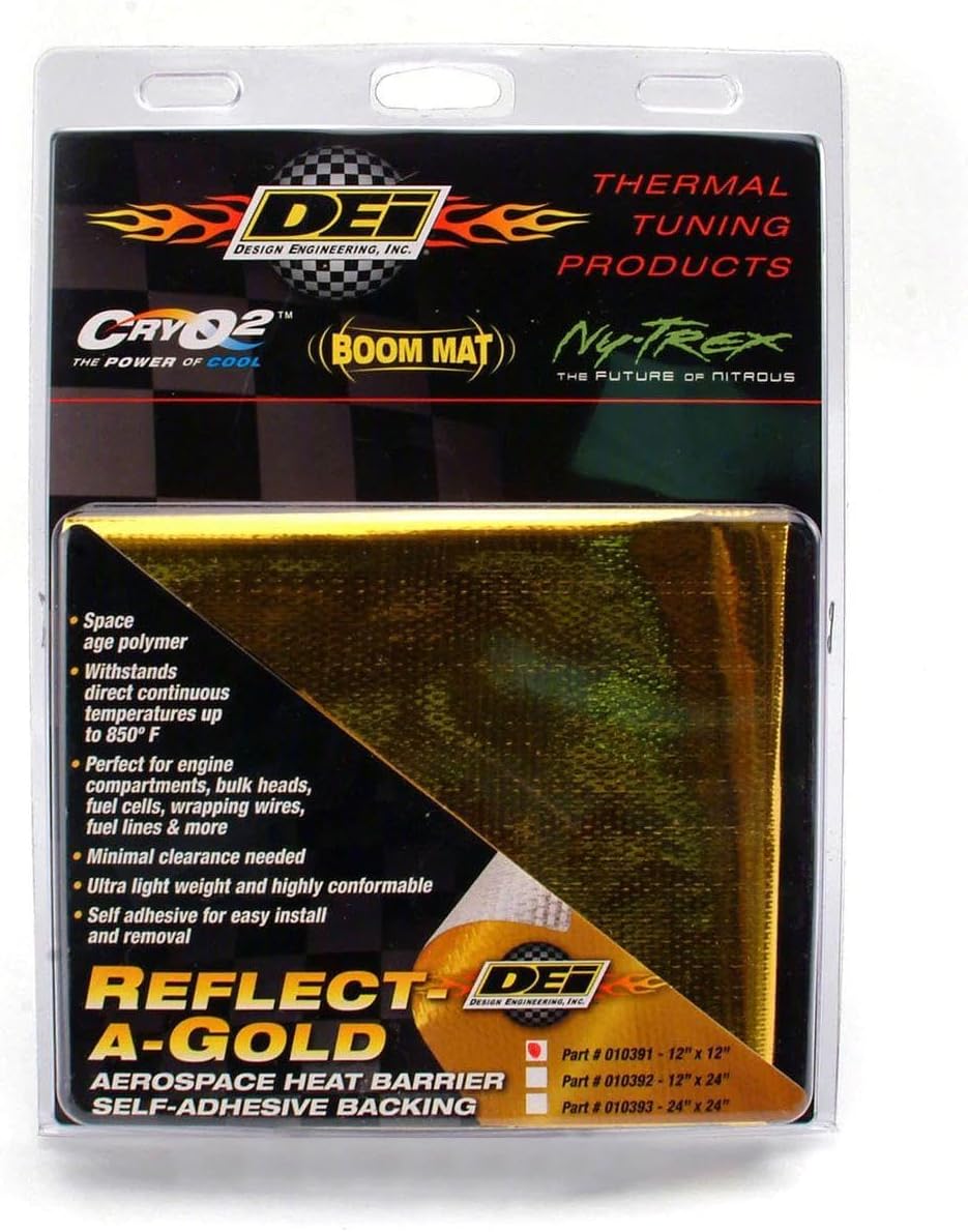 Design Engineering 010393 Reflect-A-Gold Hochtemperatur-reflektierende Selbstklebende Rückseite, 61