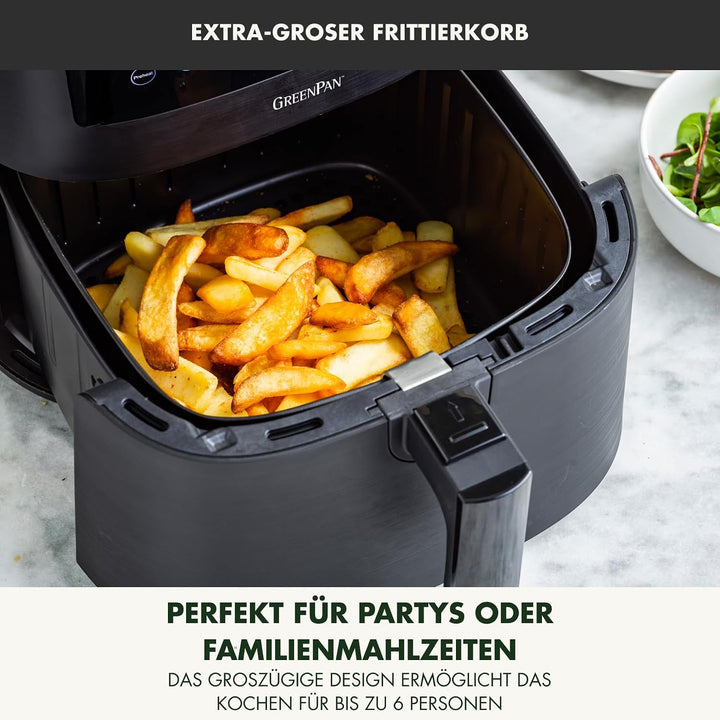 GreenPan Bistro 11-in-1 XL Air Fryer Backofen, 7,2 L, Antihaftbeschichteter Korb, Schnelles Aufheize