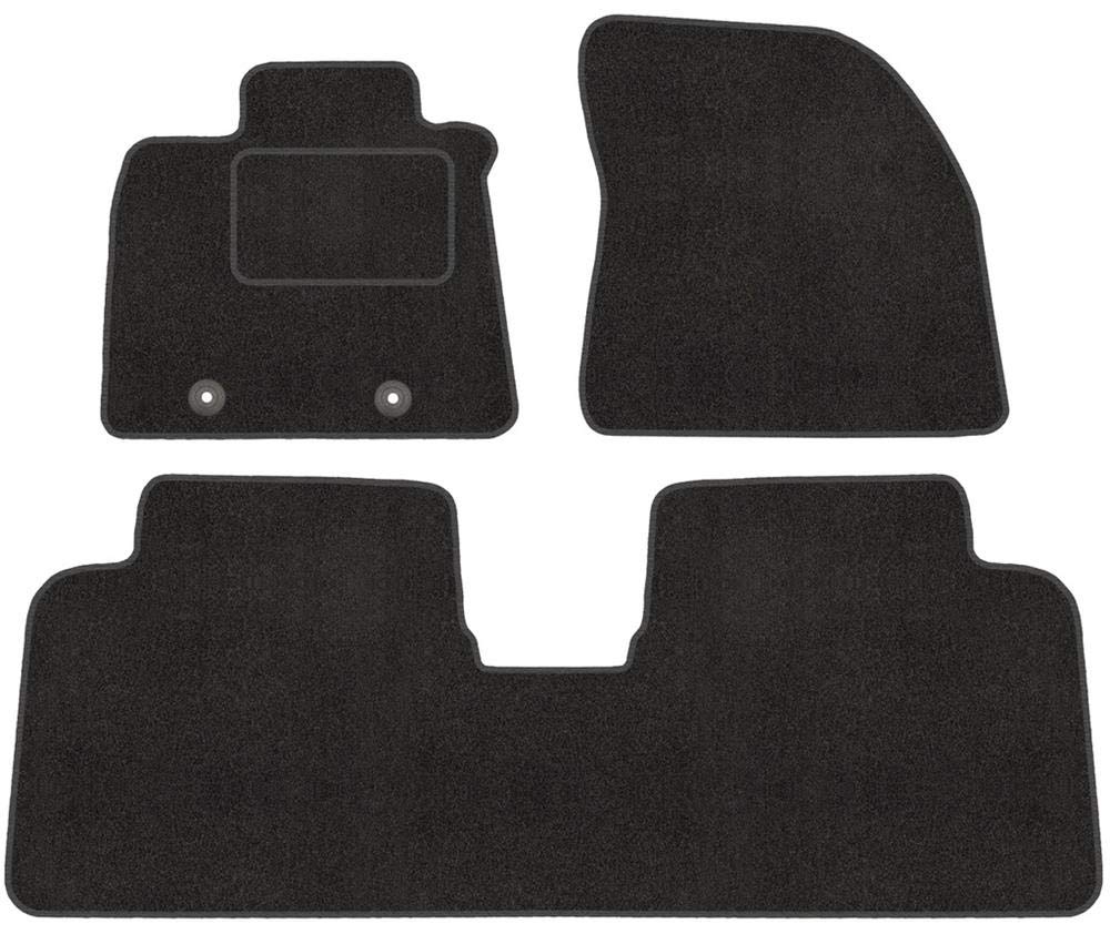 Fussmatten mit Clips 4er Set für Toyota Avensis 3 2009-2018 Velours Automatten