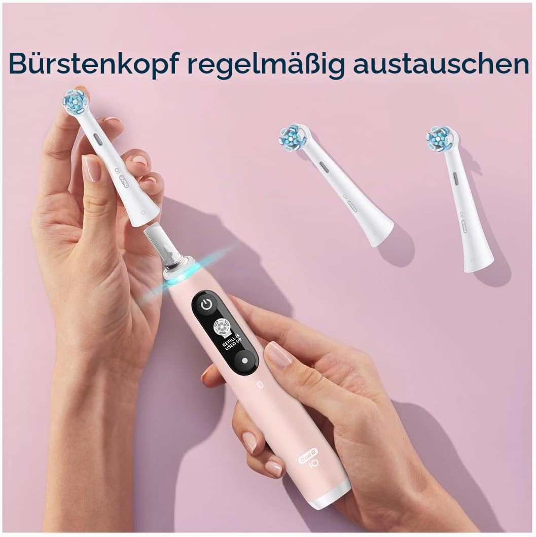 Oral-B Set mit 2 iO Gentle Care Bürsten Weiss, Weiss